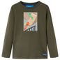 Kids' T-shirt with Long Sleeves Khaki 140