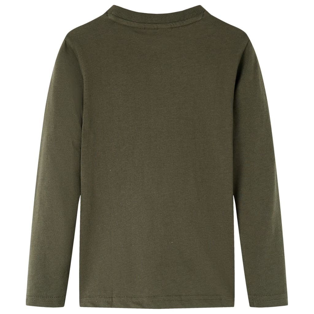 Kids' T-shirt with Long Sleeves Khaki 140