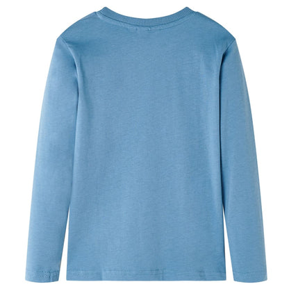 Kids' T-shirt with Long Sleeves Medium Blue 92