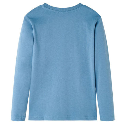 Kids' T-shirt with Long Sleeves Medium Blue 104