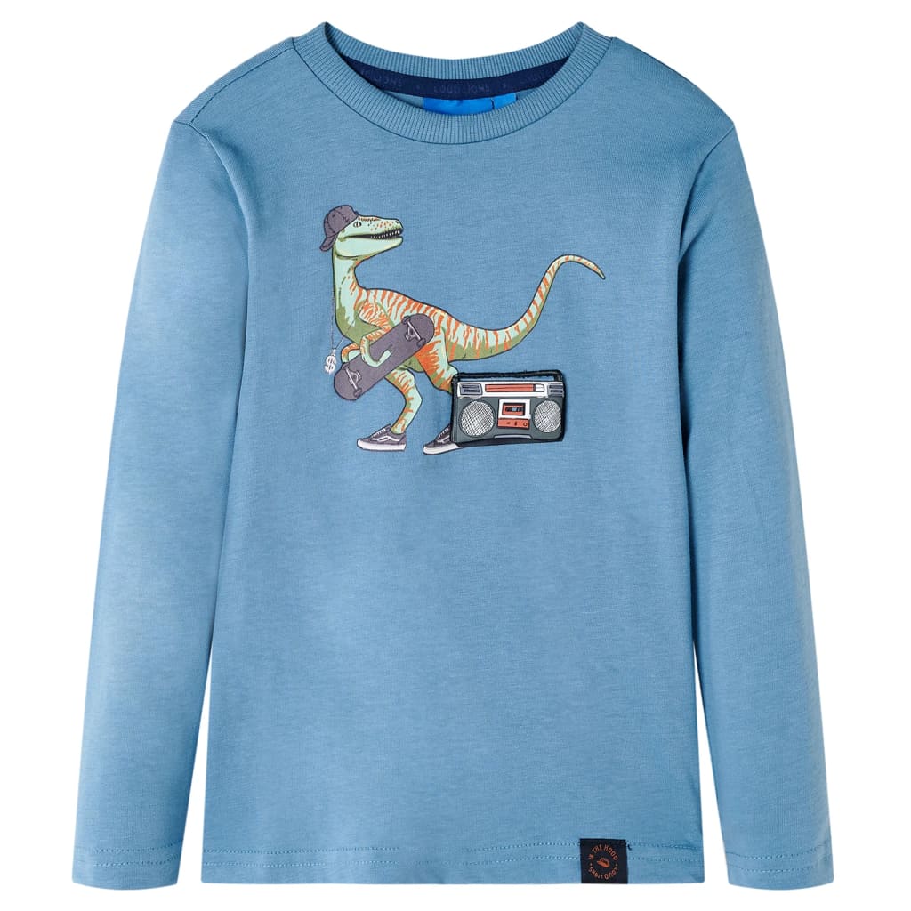 Kids' T-shirt with Long Sleeves Medium Blue 116