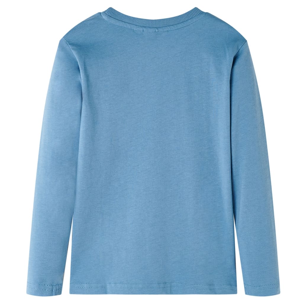 Kids' T-shirt with Long Sleeves Medium Blue 140