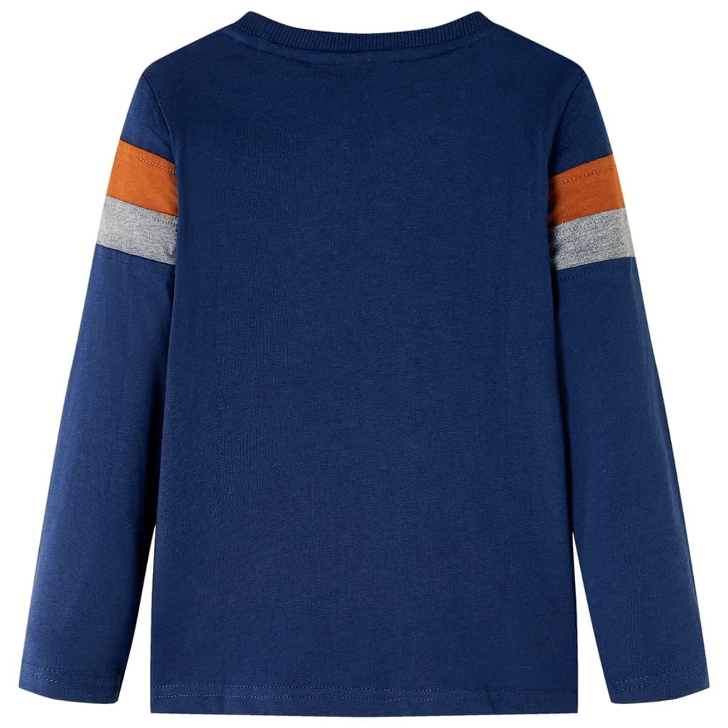 Kids' T-shirt with Long Sleeves Navy Blue 104