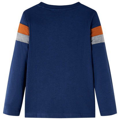 Kids' T-shirt with Long Sleeves Navy Blue 116