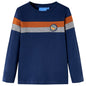 Kids' T-shirt with Long Sleeves Navy Blue 128