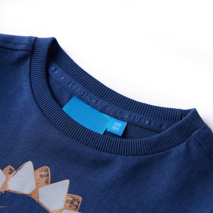 Kids' T-shirt with Long Sleeves Navy Blue 116