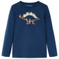 Kids' T-shirt with Long Sleeves Navy Blue 128