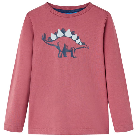 Kids' T-shirt with Long Sleeves Dark Red 116