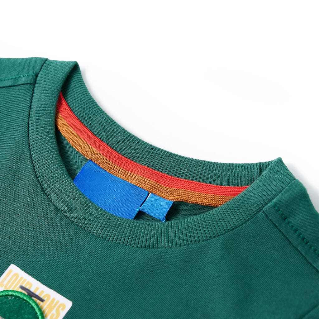 Kids' T-shirt with Long Sleeves Green 116