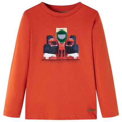 Kids' T-shirt with Long Sleeves Orange 92