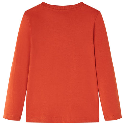 Kids' T-shirt with Long Sleeves Orange 92