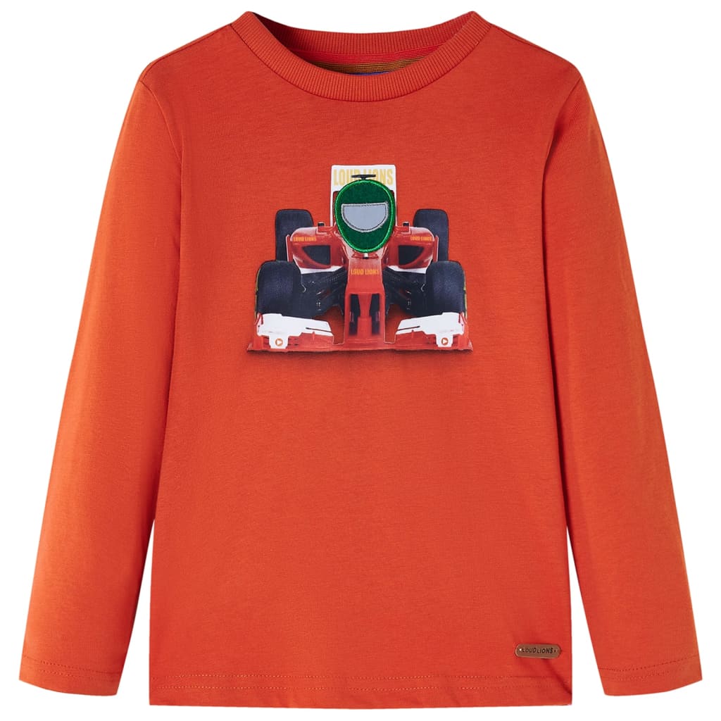 Kids' T-shirt with Long Sleeves Orange 104