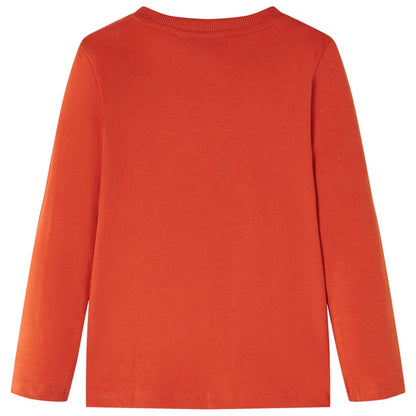 Kids' T-shirt with Long Sleeves Orange 104