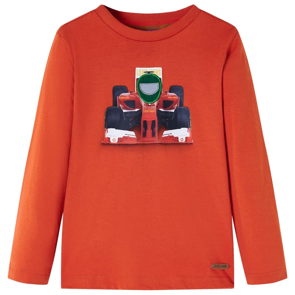 Kids' T-shirt with Long Sleeves Orange 116