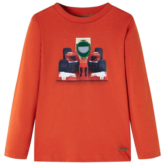 Kids' T-shirt with Long Sleeves Orange 116