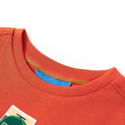 Kids' T-shirt with Long Sleeves Orange 116