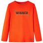 Kids' T-shirt with Long Sleeves Bright Orange 104