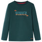 Kids' T-shirt with Long Sleeves Dark Green 104