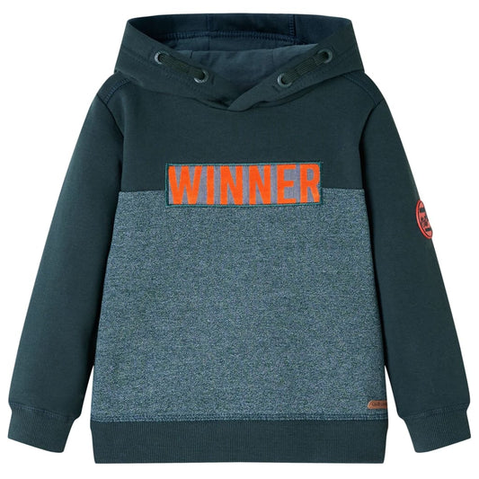 Kids' Hooded Sweatshirt Dark Green 92