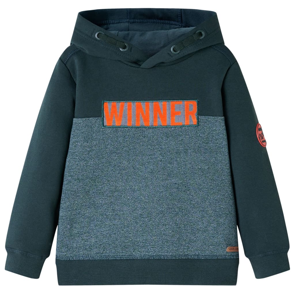 Kids' Hooded Sweatshirt Dark Green 128