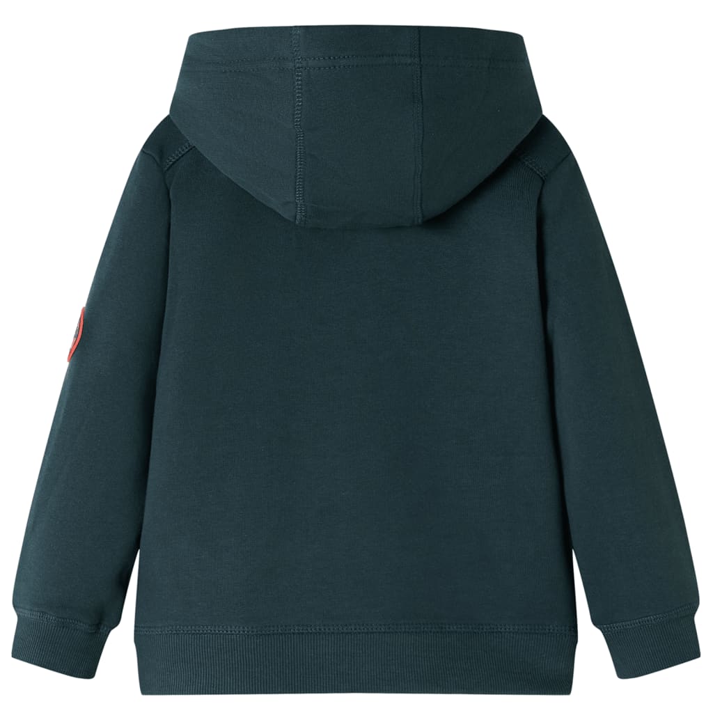 Kids' Hooded Sweatshirt Dark Green 128