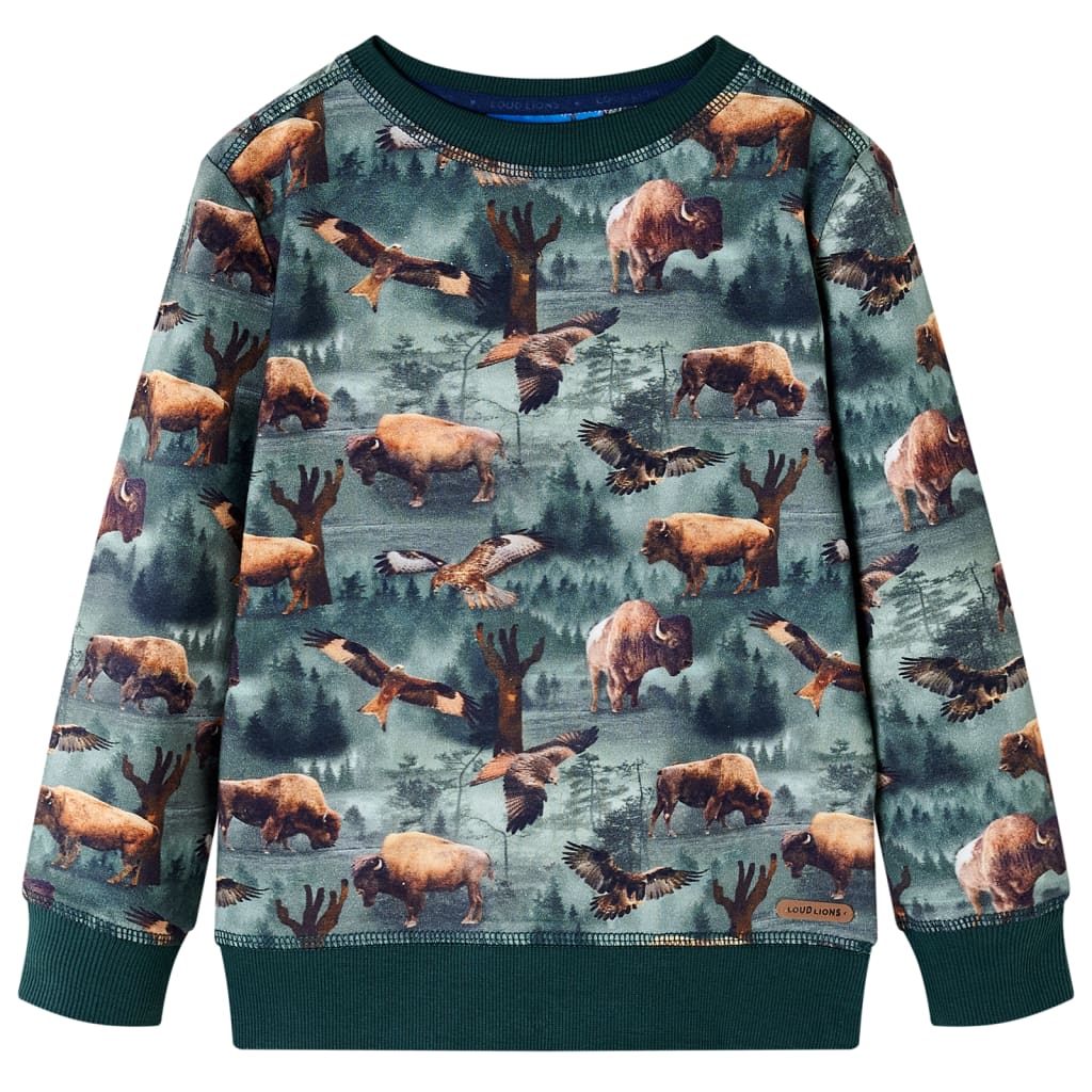 Kids' Sweatshirt Dark Green 116