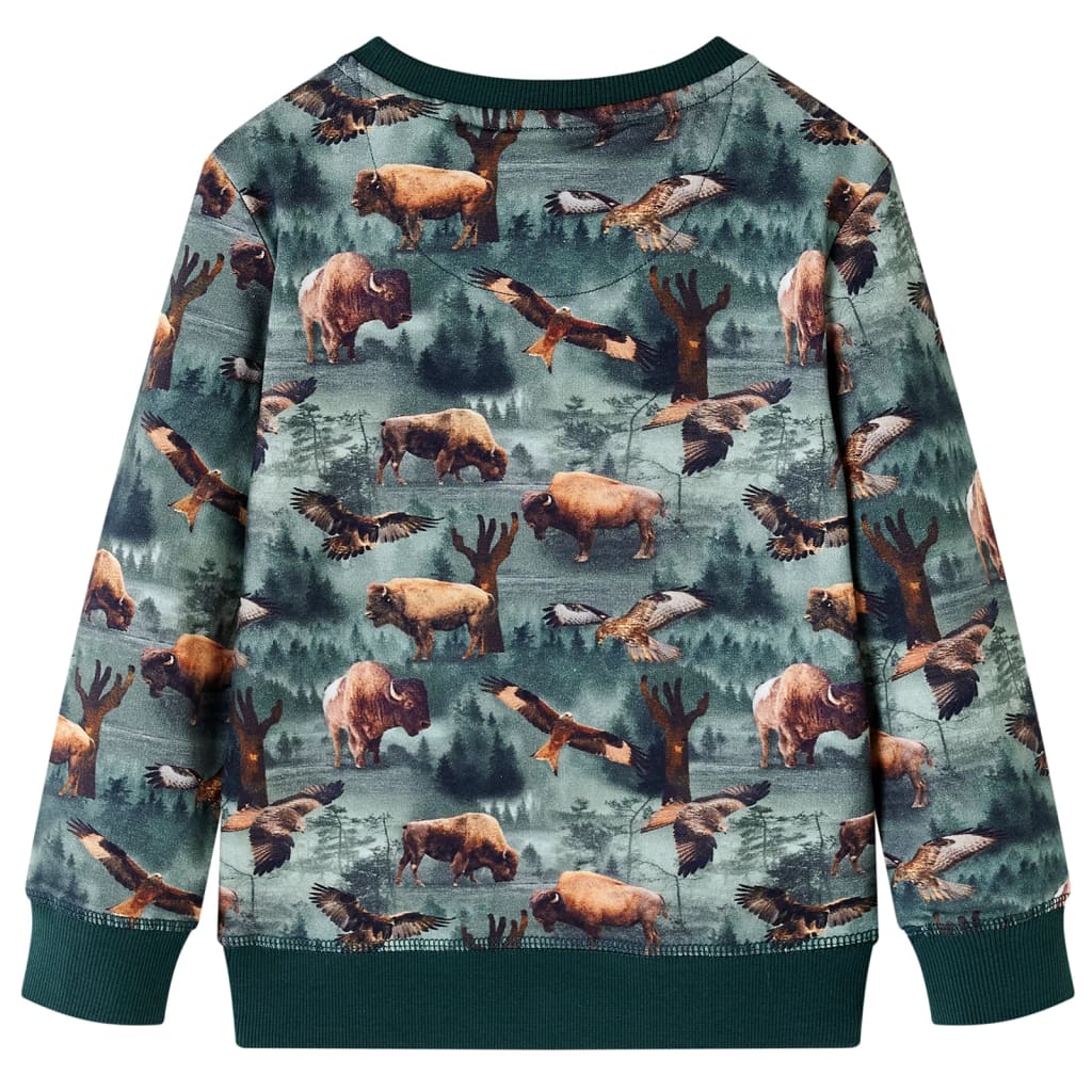 Kids' Sweatshirt Dark Green 116