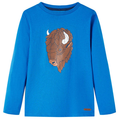 Kids' T-shirt with Long Sleeves Cobalt Blue 92