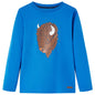 Kids' T-shirt with Long Sleeves Cobalt Blue 104