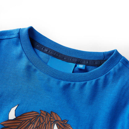 Kids' T-shirt with Long Sleeves Cobalt Blue 104