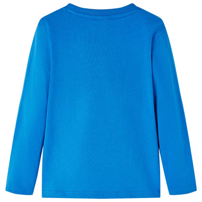 Kids' T-shirt with Long Sleeves Cobalt Blue 116