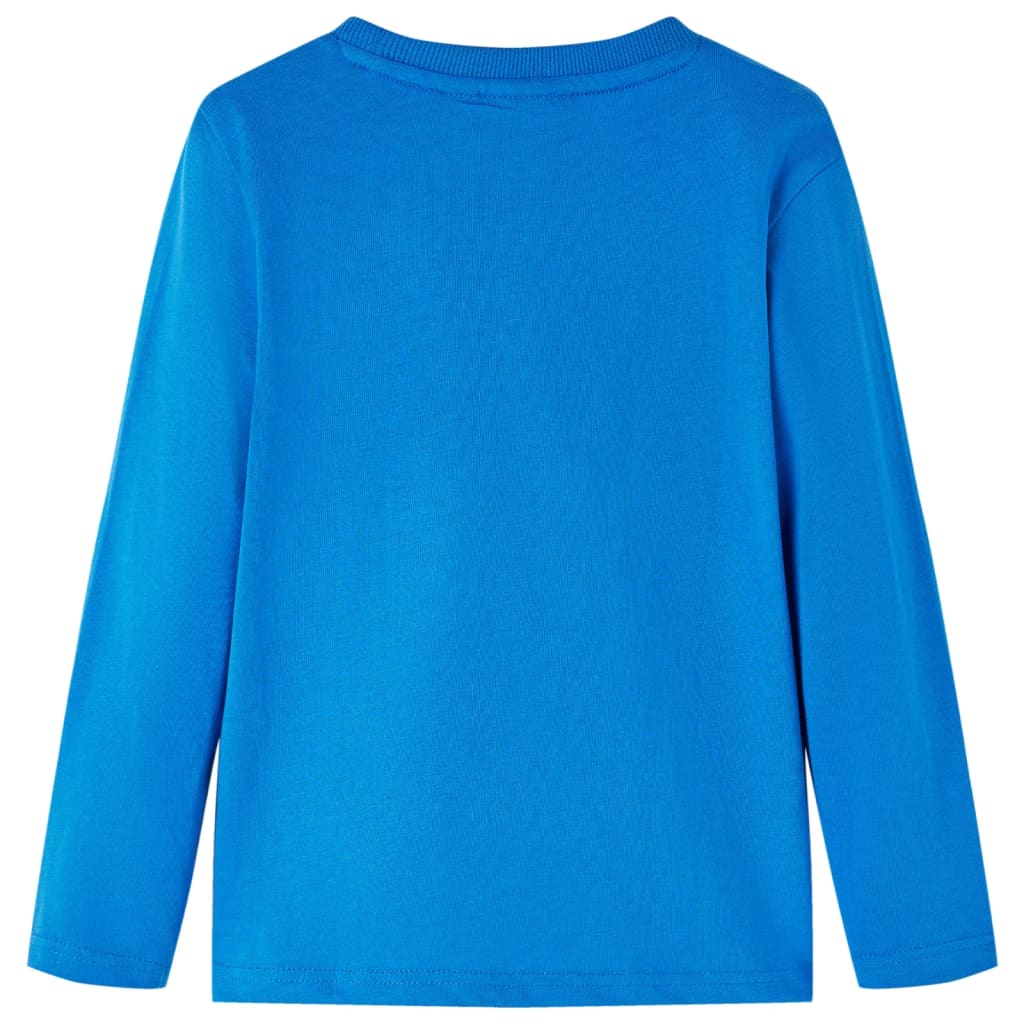 Kids' T-shirt with Long Sleeves Cobalt Blue 128