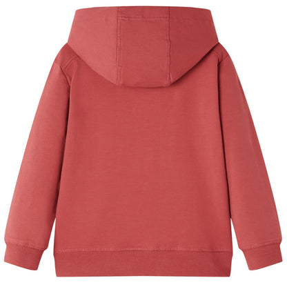 Kids' Hooded Sweatshirt Burnt Red 104