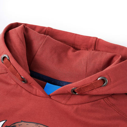 Kids' Hooded Sweatshirt Burnt Red 104