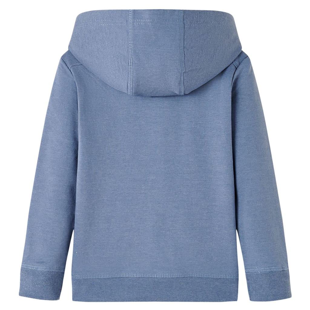 Kids' Hooded Sweatshirt Blue Melange 92