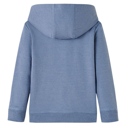 Kids' Hooded Sweatshirt Blue Melange 104