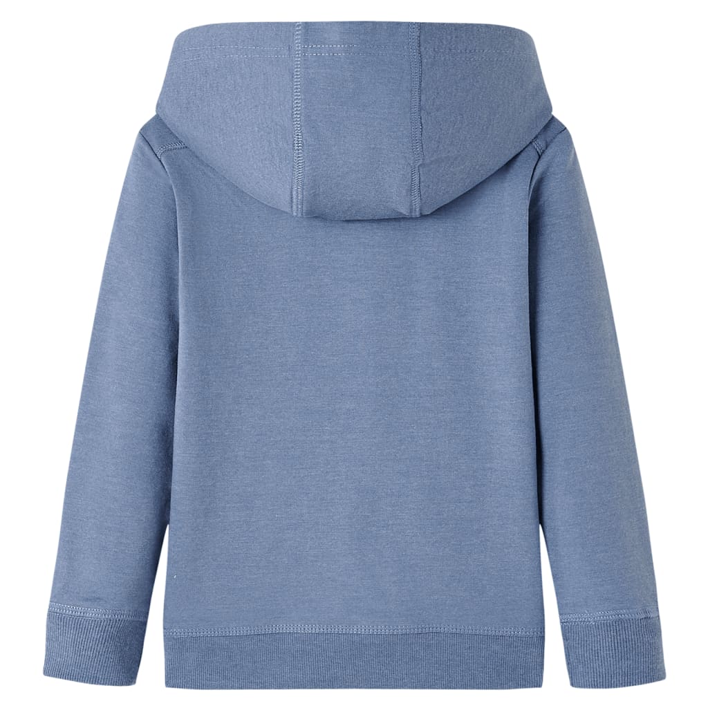 Kids' Hooded Sweatshirt Blue Melange 140