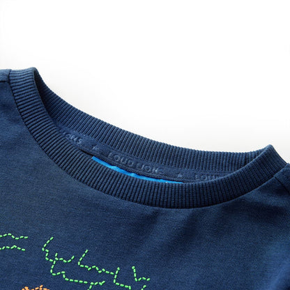 Kids' T-shirt with Long Sleeves Navy Blue 92