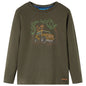 Kids' T-shirt with Long Sleeves Khaki 92