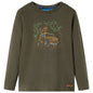 Kids' T-shirt with Long Sleeves Khaki 104