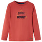 Kids' T-shirt with Long Sleeves Burnt Red 116