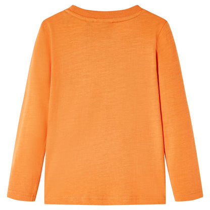 Kids' T-shirt with Long Sleeves Dark Orange 104