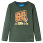 Kids' T-shirt with Long Sleeves Dark Green 92