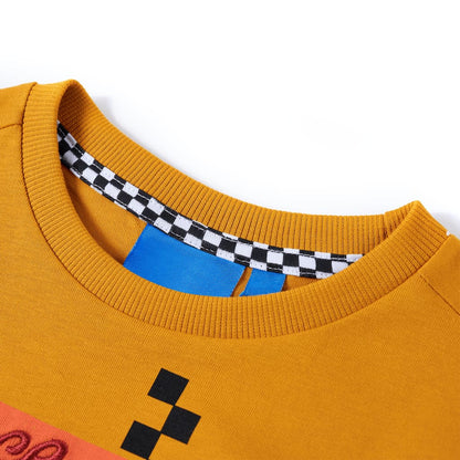 Kids' T-shirt with Long Sleeves Ochre 92