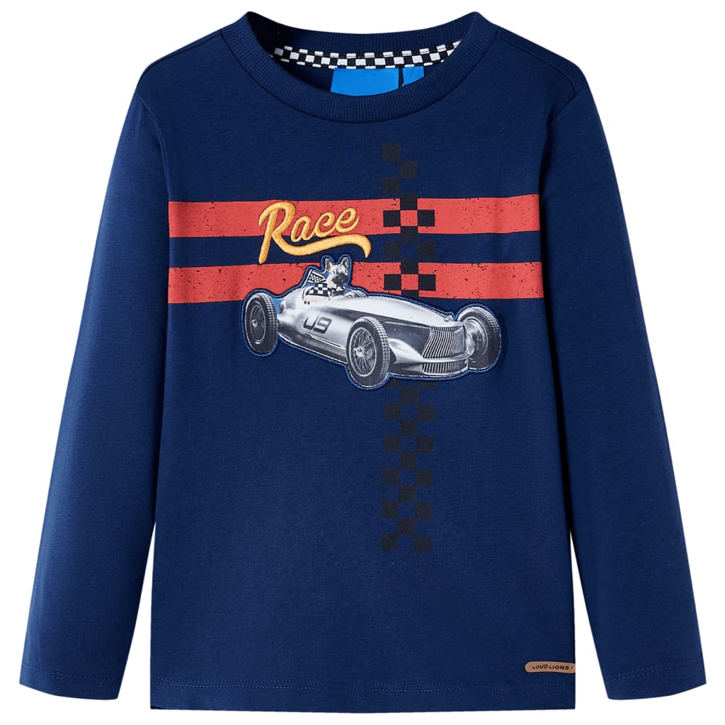 Kids' T-shirt with Long Sleeves Navy 104