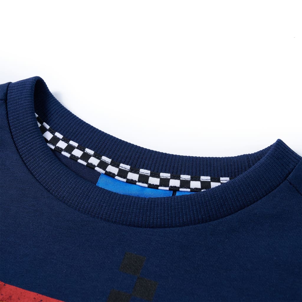 Kids' T-shirt with Long Sleeves Navy 128