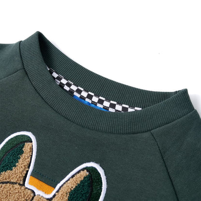 Kids' Sweatshirt Dark Green 128