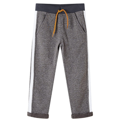 Kids' Sweatpants Dark Grey Melange 140