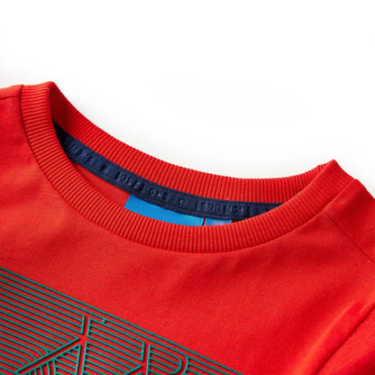 Kids' T-shirt with Long Sleeves Red 92