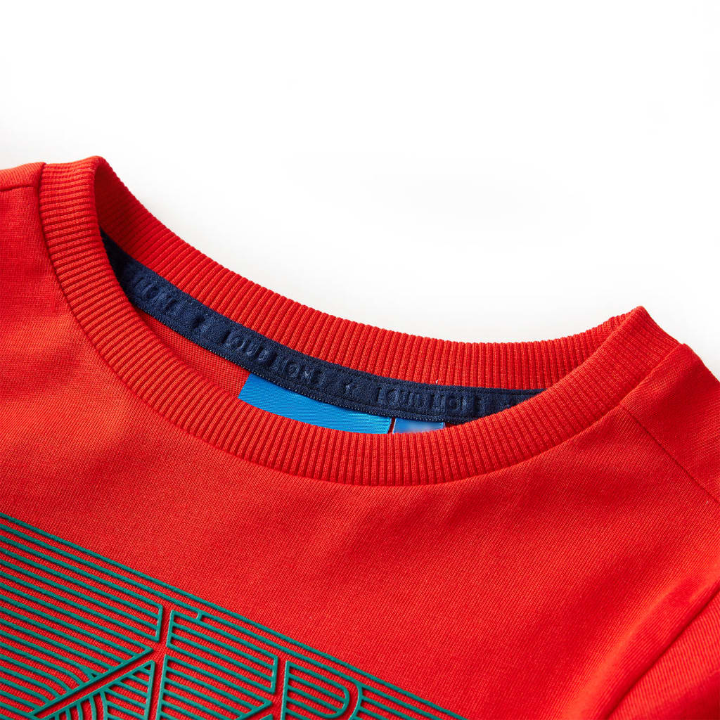 Kids' T-shirt with Long Sleeves Red 104